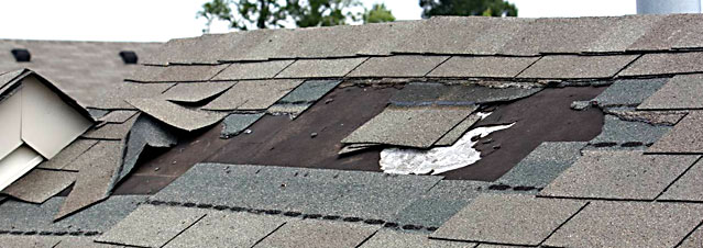 Let us inspect your roof for wind or hail damage